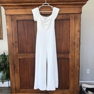Francesca’s White Jumpsuit